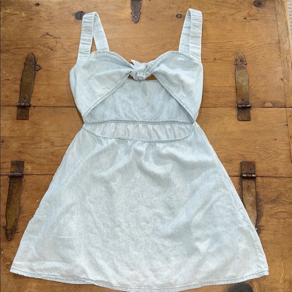 Tana Babydoll Dress in Shore SHOW ME YOUR MUMU Color Shore Size Small - Picture 5 of 6